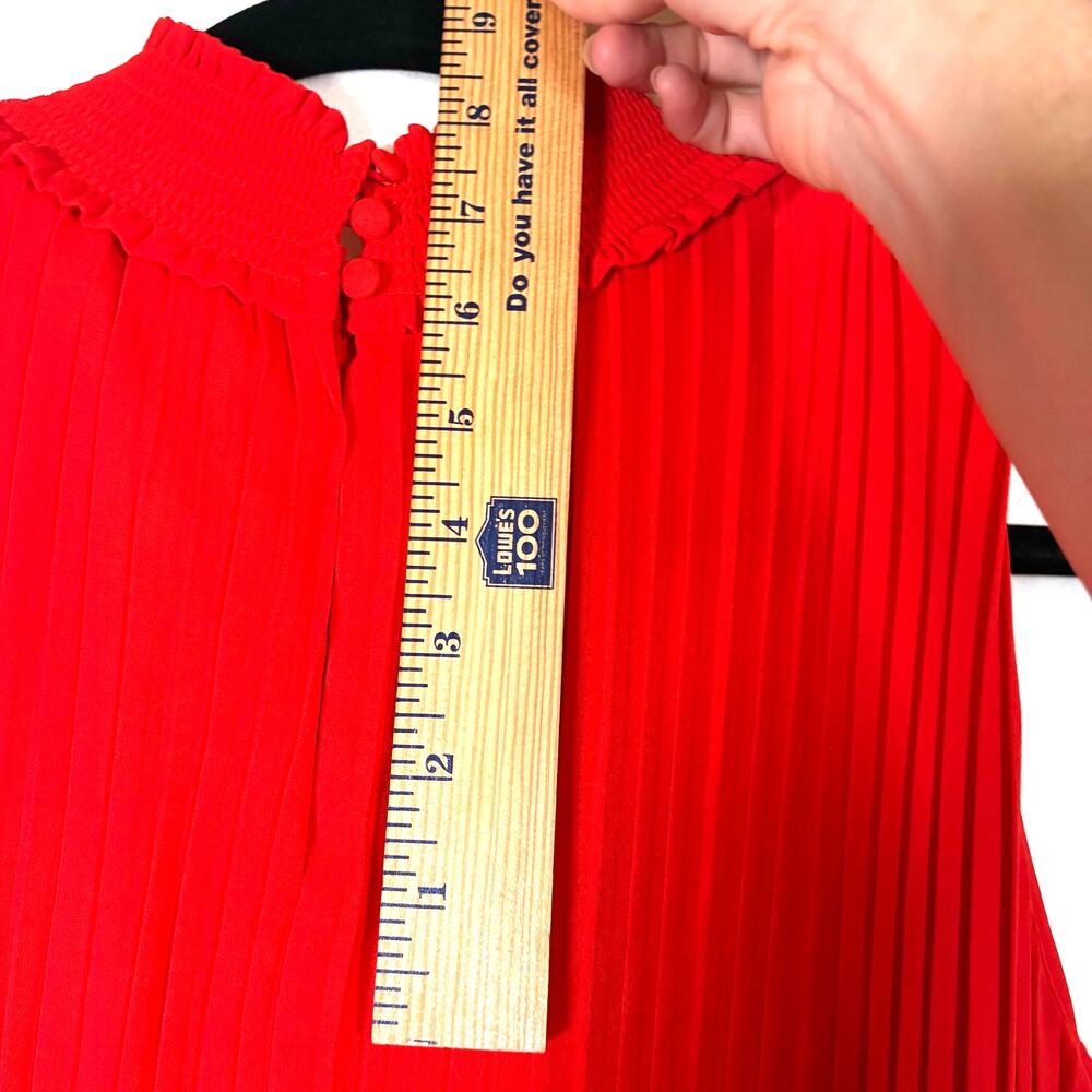 Nanette Lepore NWT Women's Mock Neck Sleeveless Pleated Maxi Dress Size‎ 10 - Picture 7 of 9